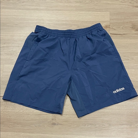 Adidas Men's Navy Athletic Shorts - Picture 1 of 3